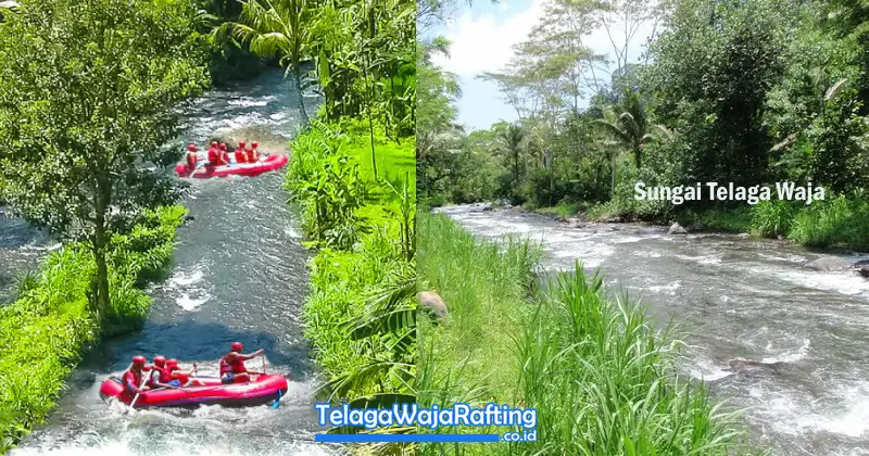 Sidemen Rafting di sungai Telaga Waja